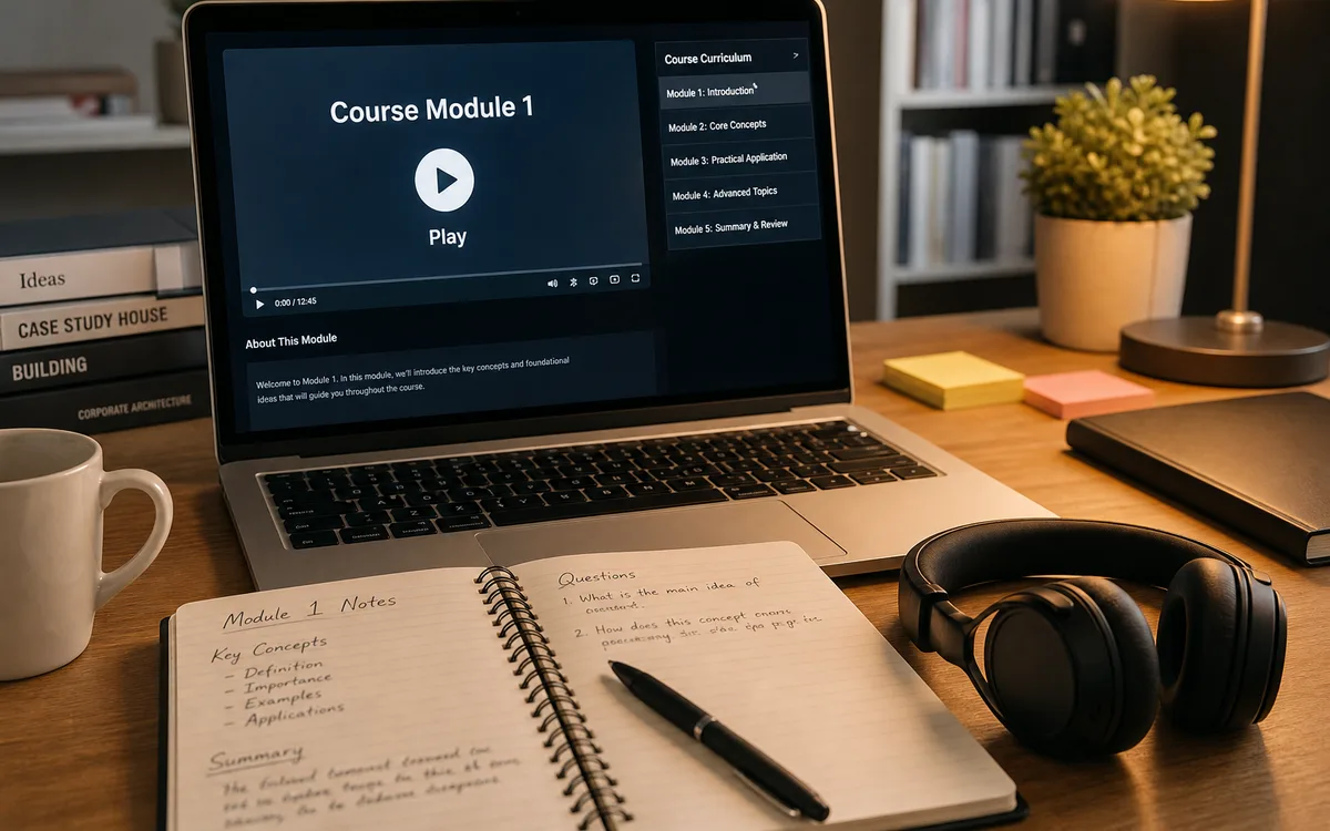 Online education — course funnel rebuild