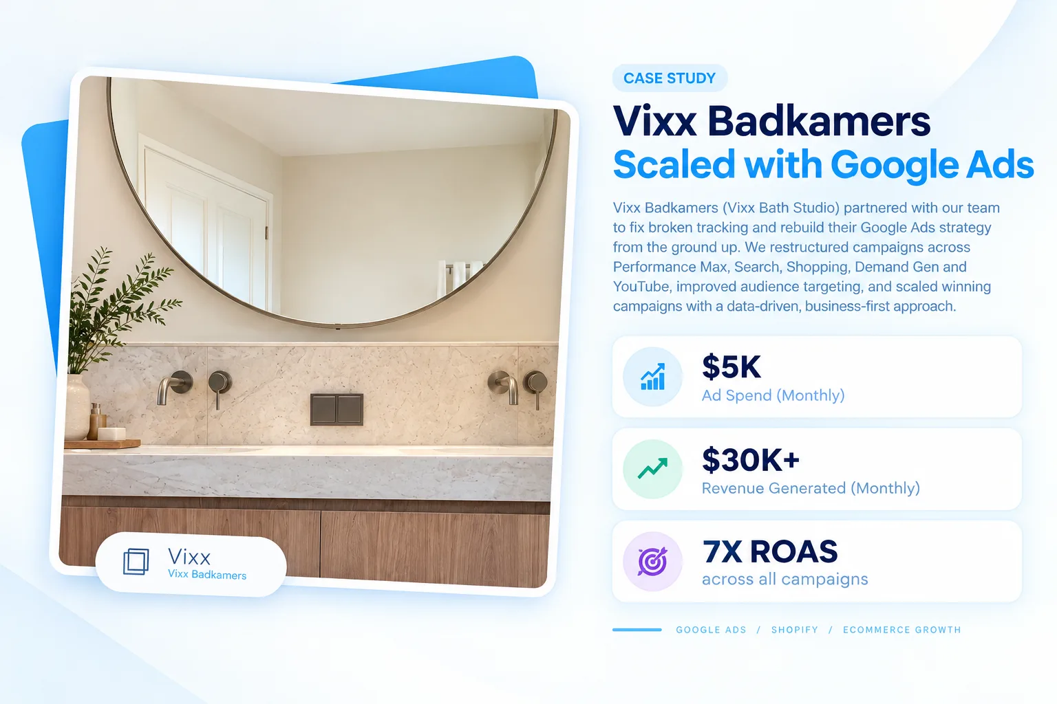 Vixx Badkamers — Netherlands — Bathroom Retail eCommerce